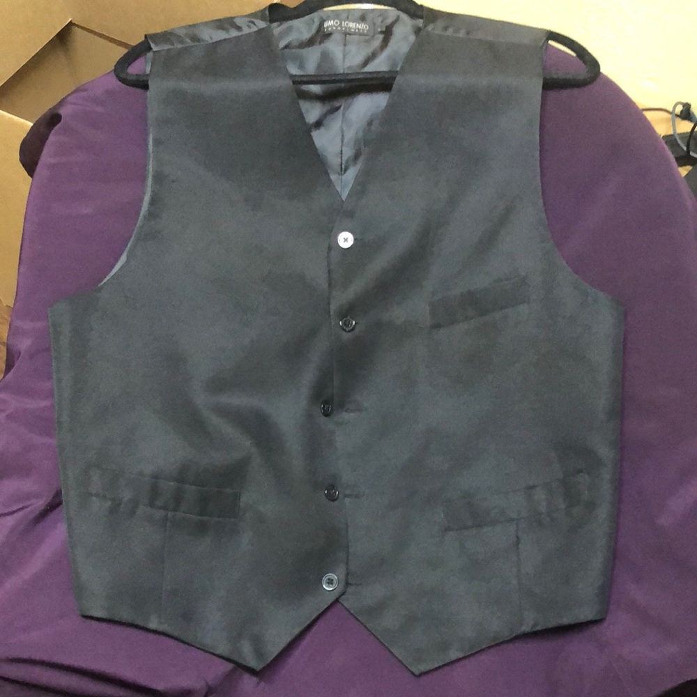 Black Vest Classic V-Neck Suits & Blazers
